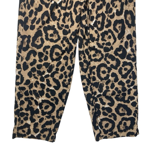 2 Shein Pants Jeans  1 XL Curvy  Distressed Denim and Leopard Print Pull on W - Picture 8 of 14